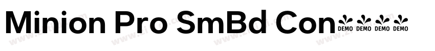 Minion Pro SmBd Con字体转换